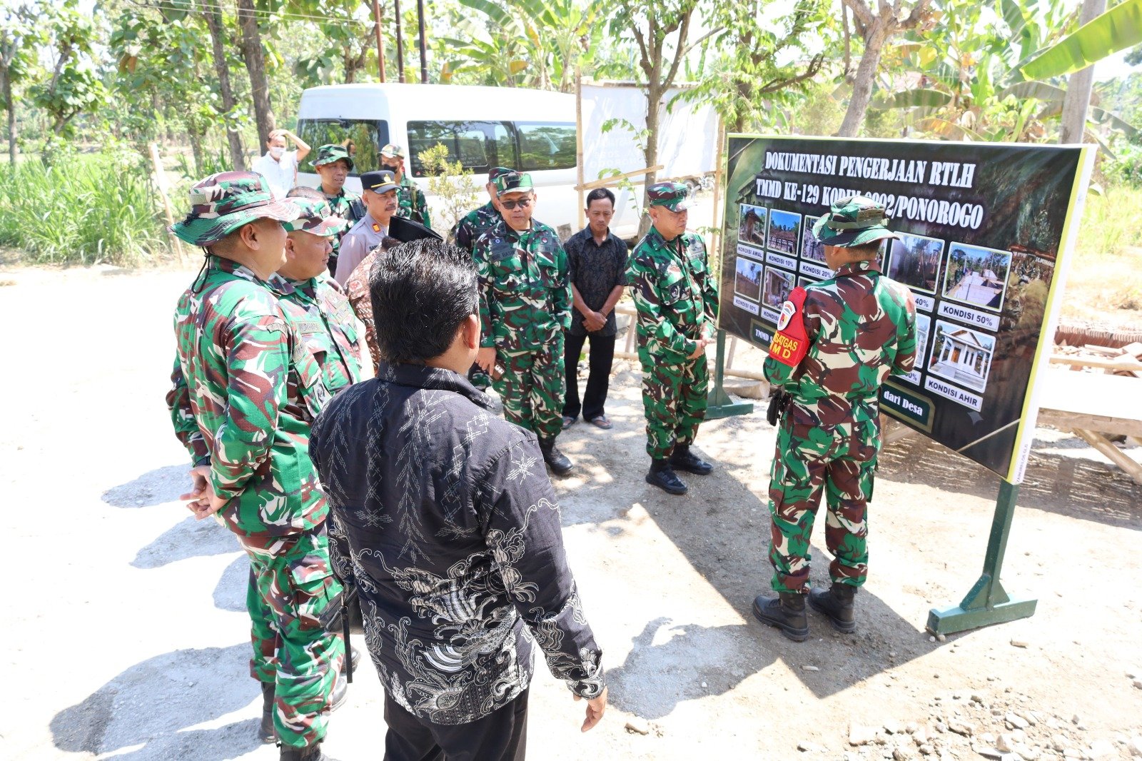 Hasil Fisik Proyek TMMD 129 Bulu Lor Langsung Ditinjau usai Penutupan