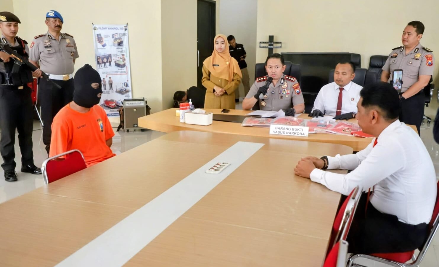 Satresnarkoba Polres Magetan mengungkap kasus narkoba dengan meringkus 11 tersangka dan menyita 1,63 gram sabu./dok.HUM-DNY