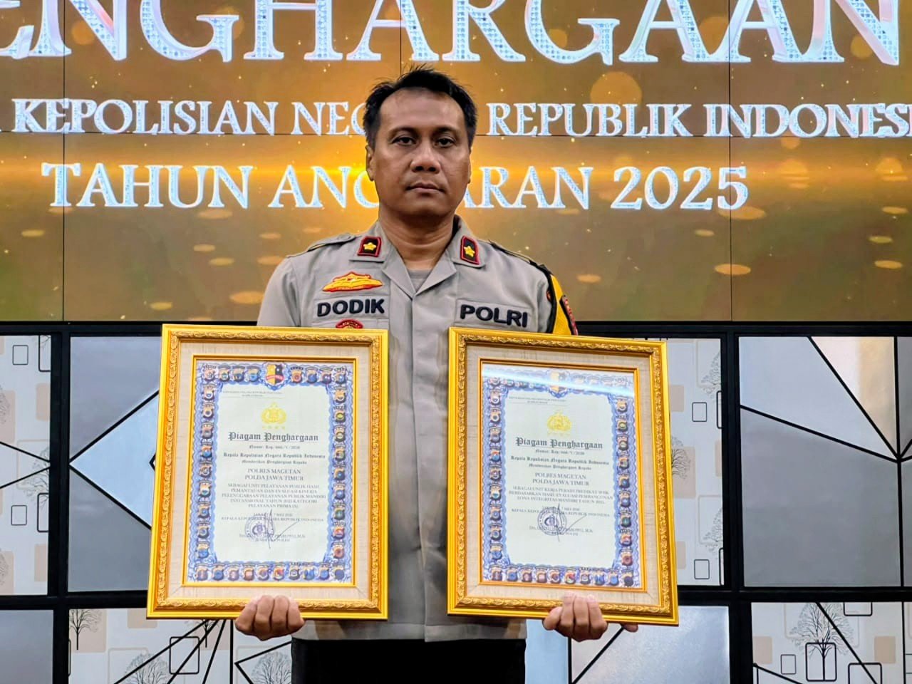 Polres Magetan Raih 2 Prestasi, Jadi Wilayah Bebas dari Korupsi dan Pelayanan Publik Kategori Prima A