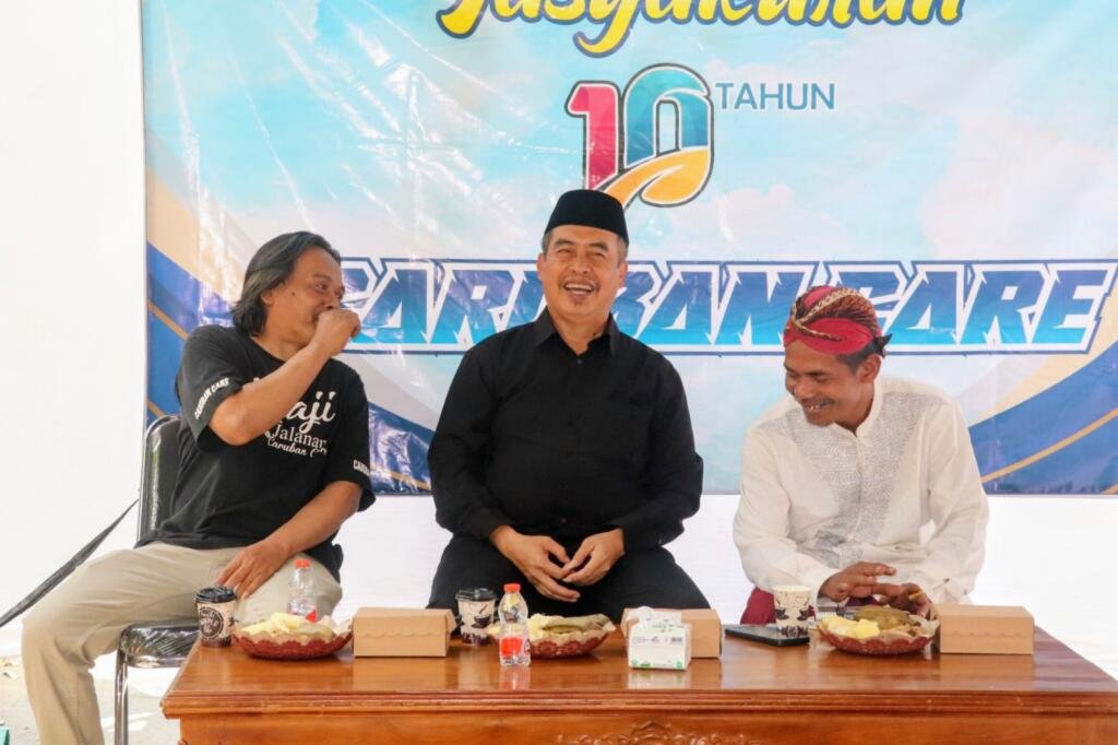 Bupati Madiun Hari Wuryanto menghadiri Caruban Care yang merayakan tahun ke-10 pengabdian kepada masyarakat, Minggu (16/8/2026).