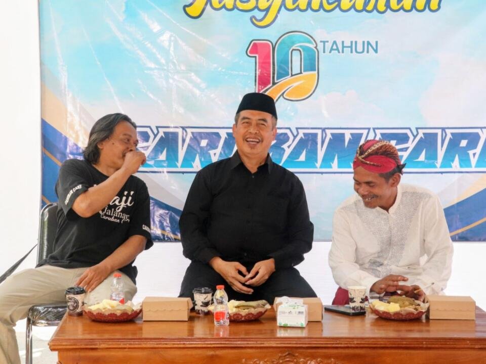 Bupati Madiun Hari Wuryanto menghadiri Caruban Care yang merayakan tahun ke-10 pengabdian kepada masyarakat, Minggu (16/8/2026).