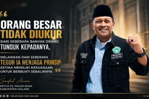 Saiful Anam, Ketua PC Pagar Nusa Kabupaten Malang mengulas tentang seseorang dan pemimpin ketika menjadi NU./dok.istimewa