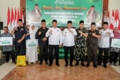 Bersama ribuan ASN, Pemkab Madiun memperingati Maulid Nabi Muhammad SAW 1448 Hijriah di Pendopo, Rabu (26/8)./dok.HUM-DNY