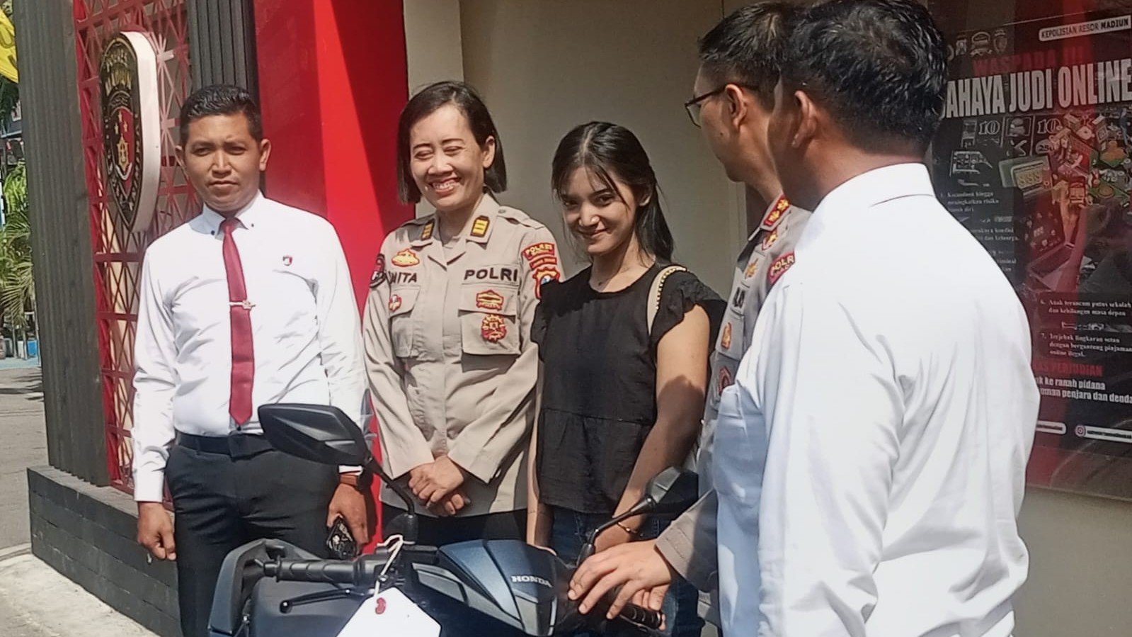 Polres Madiun berhasil mengungkap kasus curanmor di toko emas yang menimpa korban pegawai toko emas./dok.DNY