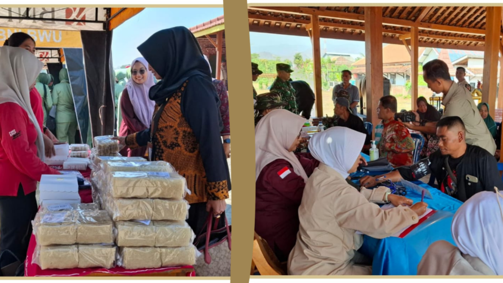 TMMD ke-129 Ponorogo berakhir dengan bazar UMKM dan pengobatan gratis, Kamis (13/8)./dok.DNY