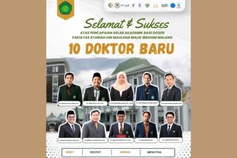 10 doktor baru Fakultas Syariah UIN Malang./dok.UIN Malang