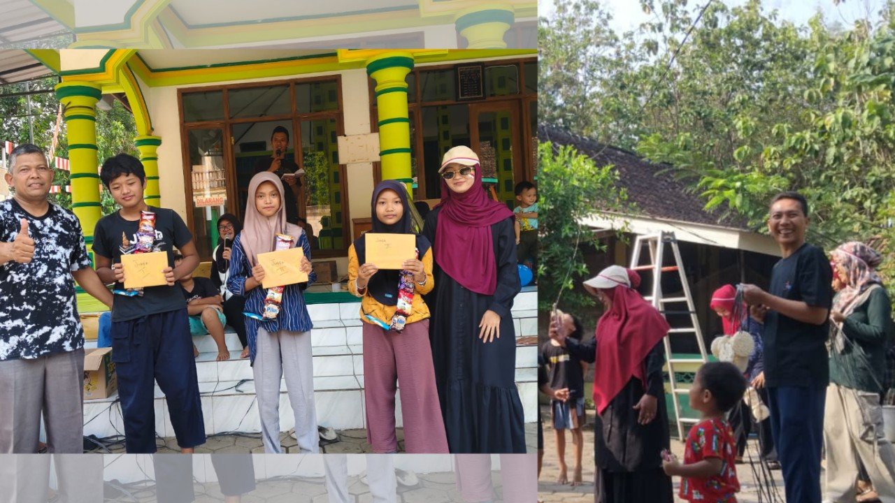 Suasana meriah Dusun Nglebak Widodaren Ngawi dari pemuda untuk memperingati Kemerdekaan ke-81 Republik Indonesia./dok.QONY