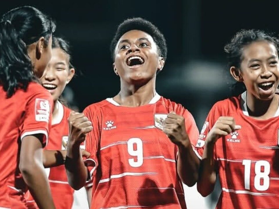 Kesya Arabella (9) mencetak gol kemenangan Timnas Putri Indonesia Garuda Pertiwi U-16 atas Hongkong di Srikandi Merdeka Cup 2026 (18/8)./Instagram @timnasindonesia