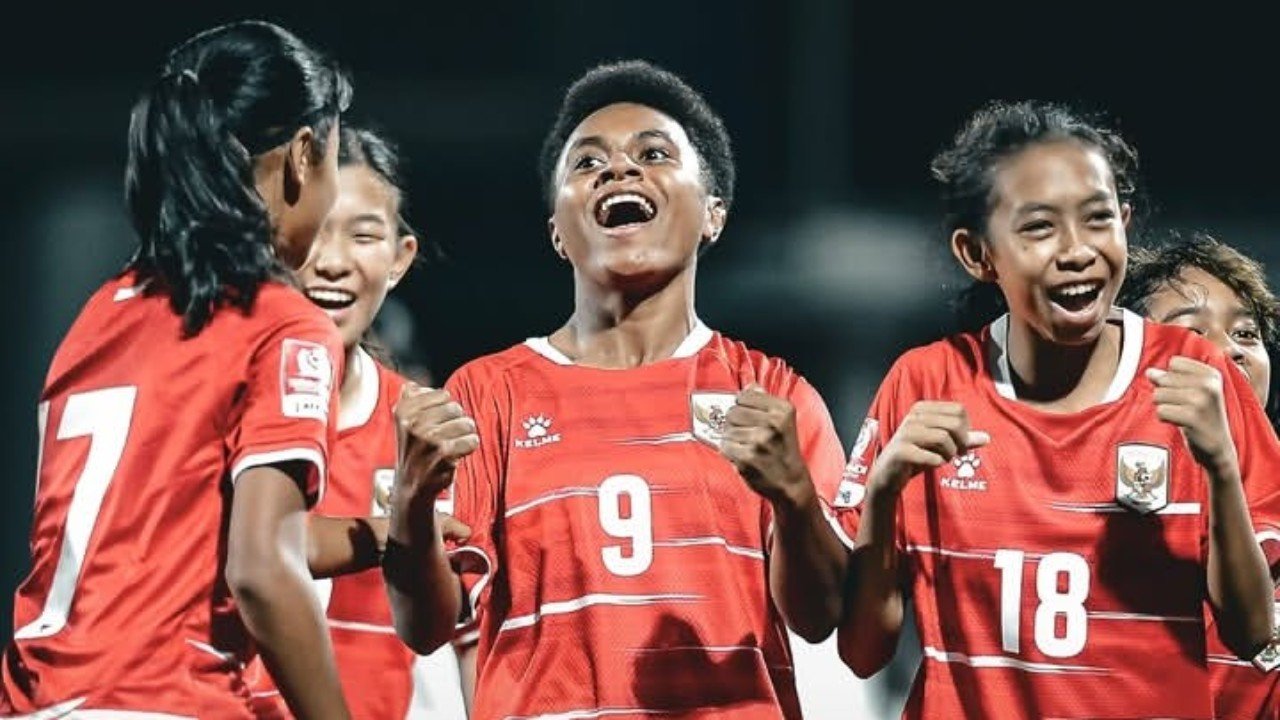 Kesya Arabella (9) mencetak gol kemenangan Timnas Putri Indonesia Garuda Pertiwi U-16 atas Hongkong di Srikandi Merdeka Cup 2026 (18/8)./Instagram @timnasindonesia