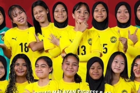 Malaysia Putri finis ketiga di Srikandi Merdeka Cup 2026 U-16 usai mengalahkan Yordania 4-0 di Super Soccer Arena, Kudus (23/8)./Instagram @famalaysia
