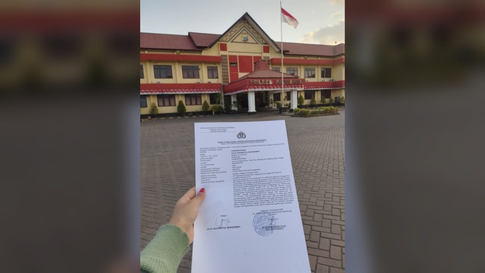 Dana Umrah Rp 267 Juta diduga menguap dan dilaporkan ke Polres Pasuruan