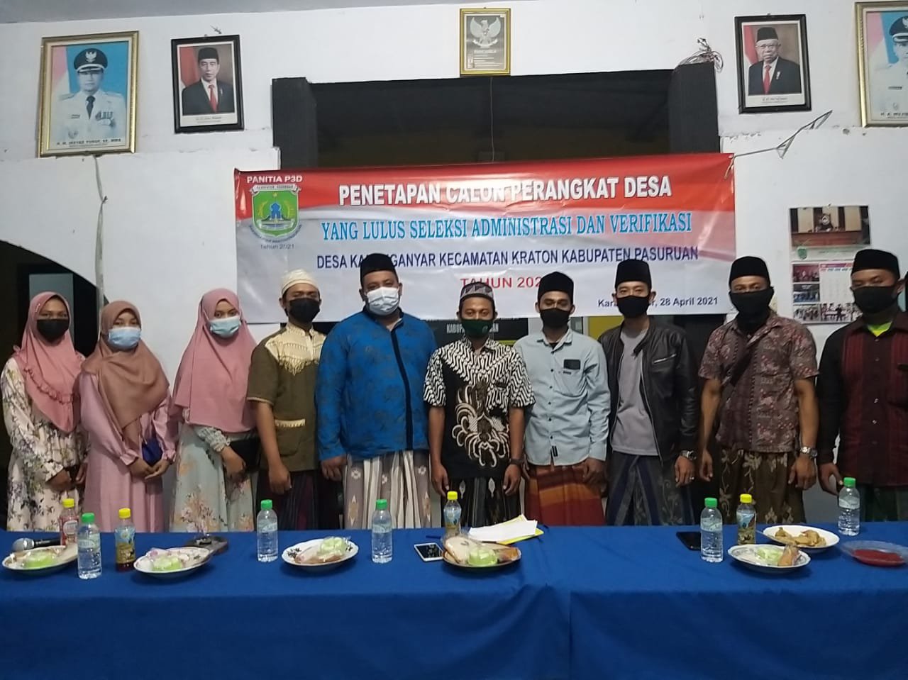 Ini Dia 10 Orang Yang Lolos Seleksi Penjaringan Perangkat Desa Karanganyar Pasuruan