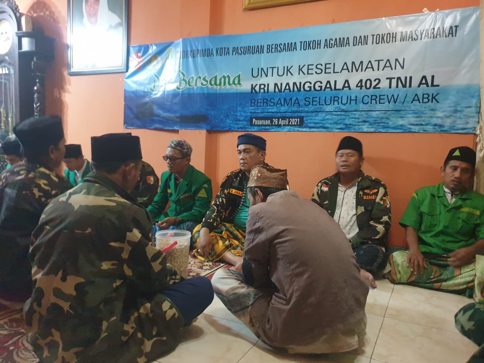 Darling Ansor, Tahlil di Rumah Duka Patriot Nanggala 402 Desa Semare Kraton Imam Hadi