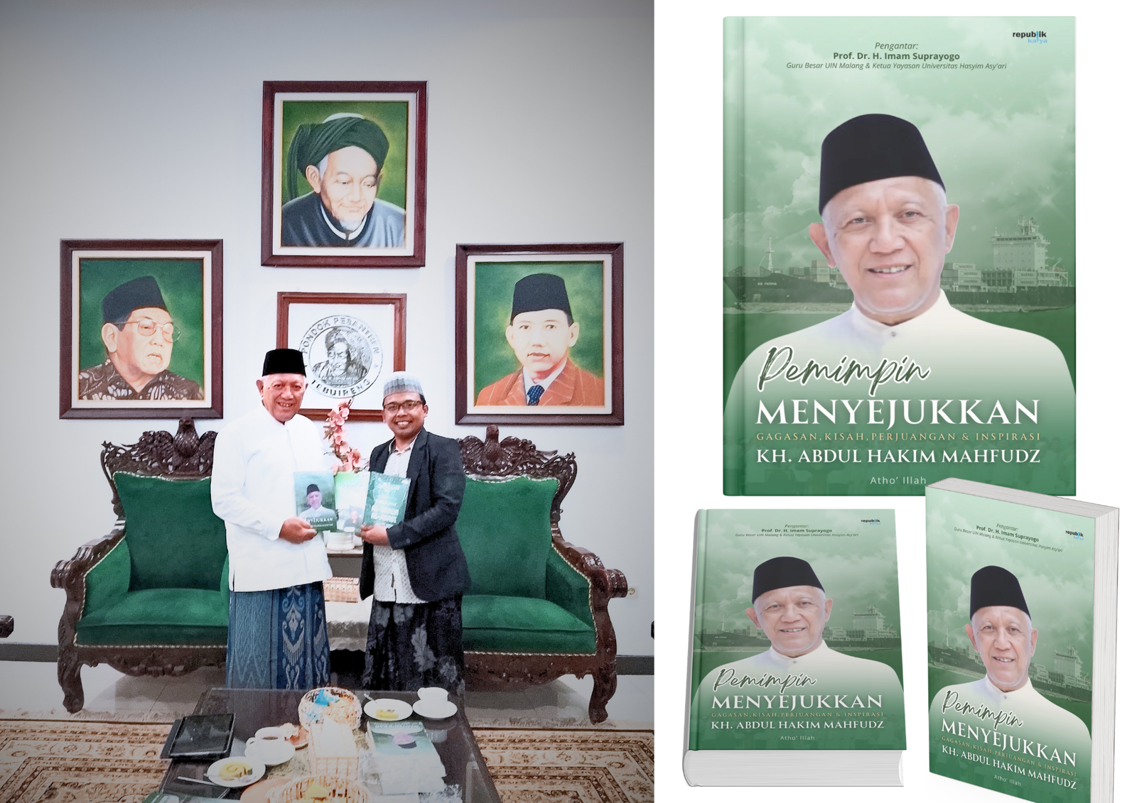 Mengulik Sisi Sejuk Kepemimpinan Gus Kikin, Buku “Pemimpin Menyejukkan” Karya Atho’ Illah akademisi UIN Malang Resmi Diluncurkan
