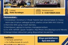 Poster Pelatihan dan Sertifikasi Asesor Kompetensi Sektor Konstruksi