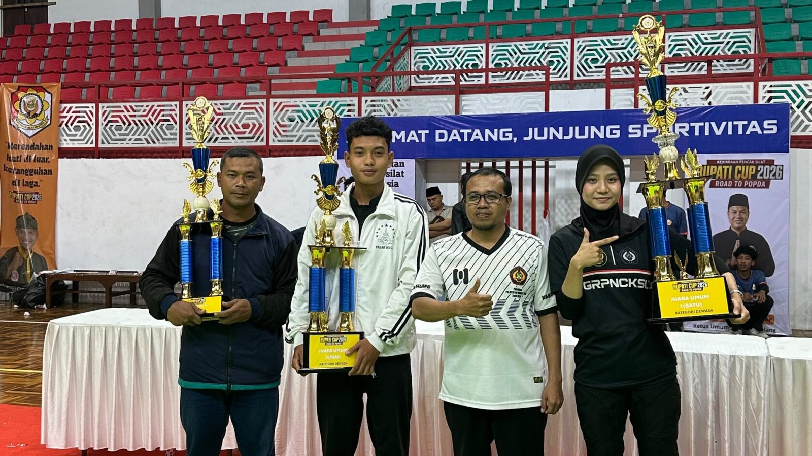 Kontingen Pagar Nusa Kab. Malang PAC Sumawe pada ajang Bupati Malang Cup 2026./dok.ROF