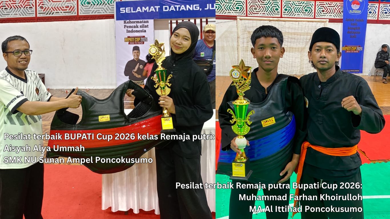 Dua atlet Pagar Nusa Poncokusumo, Kabupaten Malang di Bupati Malang Cup 2026./dok.ROF