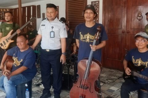 Warga binaan Lapas 1 Madiun unjuk kreativitas./dok.DNY