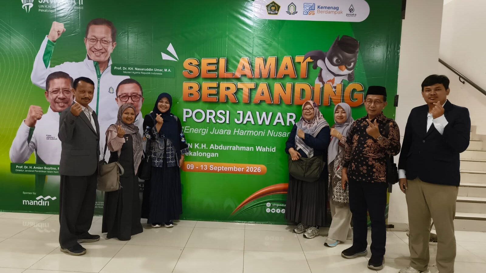 Jajaran dekanat lintas fakultas UIN Malang hadir dalam PORSI Jawara II di UIN KH Abdurrahman Wahid, Pekalongan./dok.UIN Malang
