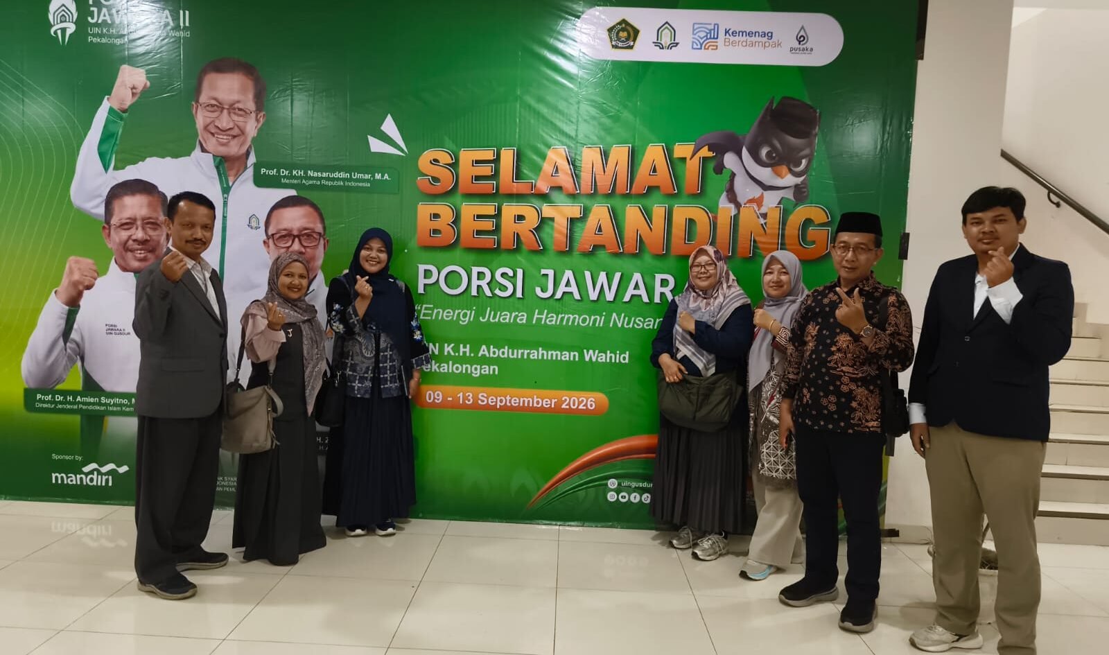Jajaran dekanat lintas fakultas UIN Malang hadir dalam PORSI Jawara II di UIN KH Abdurrahman Wahid, Pekalongan./dok.UIN Malang