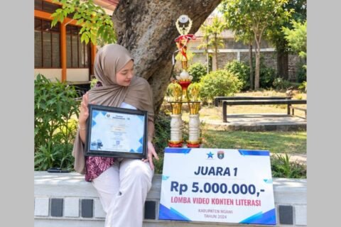PH PALUGADA memenangkan Lomba Video Konten Literasi dalam Festival Literasi Kabupaten Ngawi 2026./dok.QONY