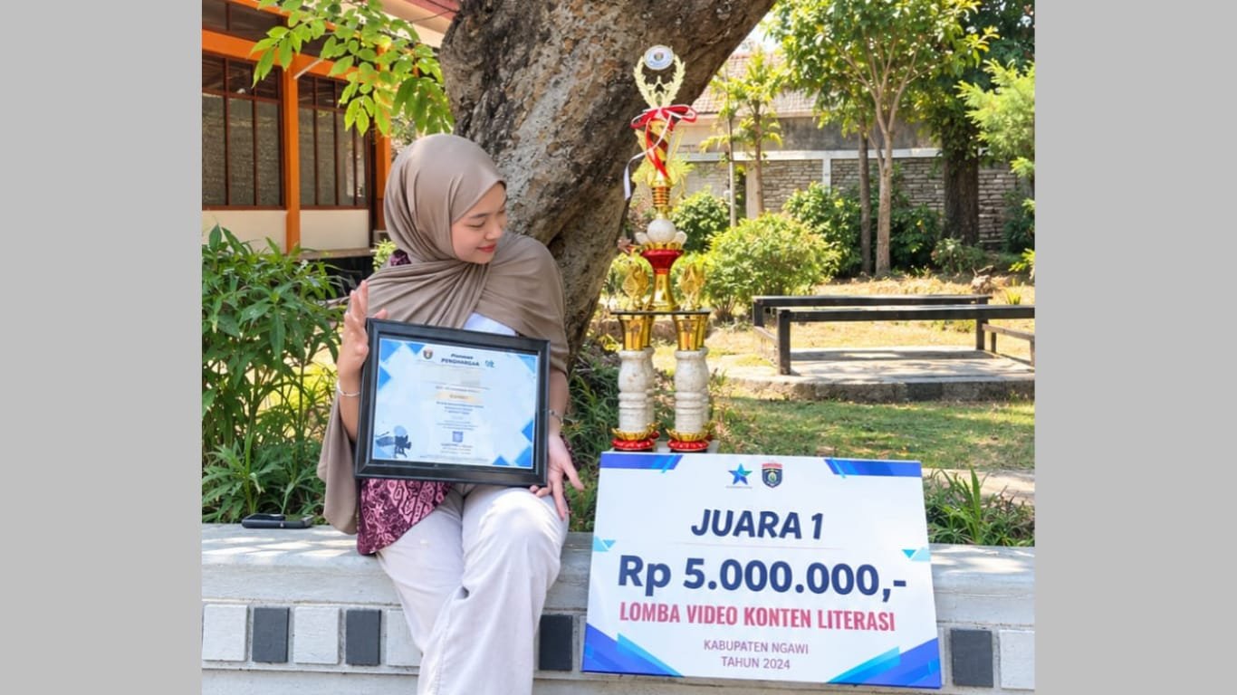 PH PALUGADA memenangkan Lomba Video Konten Literasi dalam Festival Literasi Kabupaten Ngawi 2026./dok.QONY
