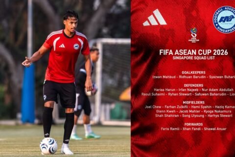 Ilhan Fandi kembali masuk skuat Singapura untuk menghadapi Timnas Indonesia di FIFA ASEAN Cup 2026./Instagram @fasingapore