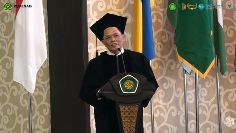 Prof Zainul Mahmudi dikukuhkan sebagai Guru Besar Hukum Kewarisan Islam UIN Malang, Rabu (23/9)./dok.UIN Malang