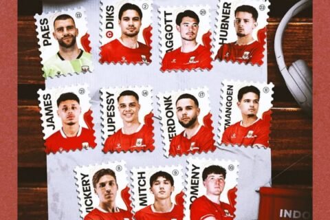 Susunan pemain Timnas Indonesia vs Singapura pada laga pertama FIFA ASEAN Cup 2026 di GBK Jakarta malam ini (25/9)./Instagram @timnasindonesia