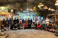 Ratusan pendekar pencak silat berkumpul dalam momen Mocopat Padang Bulan Tumpang Malang, Senin (28/9)./dok.ROF