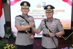 Kepemimpinan Polres Magetan berganti, dari Raden Erik Bangun Prakasa ke Kapolres baru, Bagas Sancoyoning Aji./dok.HUM-DNY