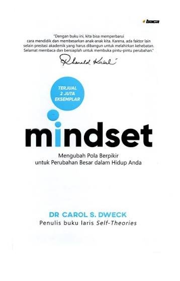 Sampul buku Mindset karya Carol S Dweck edisi bahasa Indonesia rujukan konsep implicit theories