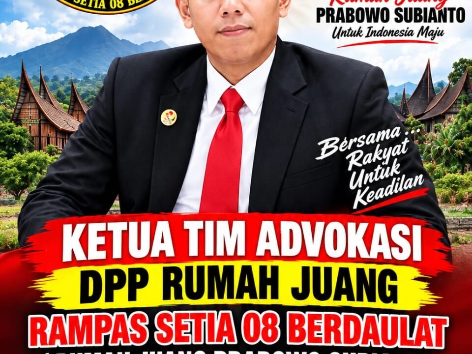Syafri Yunaldi, Ketua Advokasi Rumah Juang Prabowo Subianto