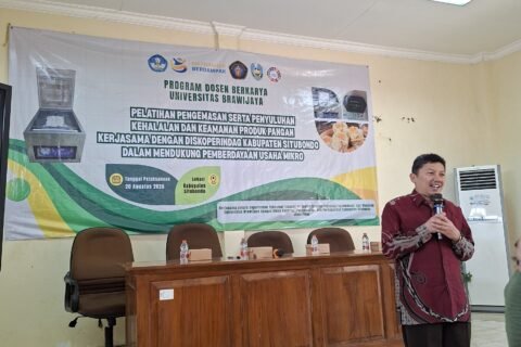 Pemaparan program pengabdian dan penerapan teknologi tepat guna oleh sivitas akademika FTAB Universitas Brawijaya dalam mendukung peningkatan daya saing dan kapasitas produksi UMKM lokal