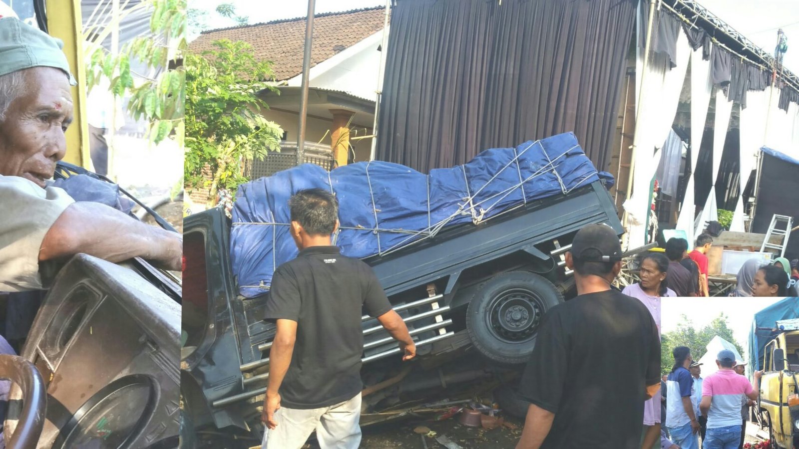 Suasana hajatan warga di Dusun Sidomakmur, Desa Gucialit, Kecamatan Gucialit, Lumajang, mendadak berubah menjadi kepanikan setelah sebuah truk diduga mengalami rem blong dan menabrak sejumlah objek di sekitar lokasi hajatan.
