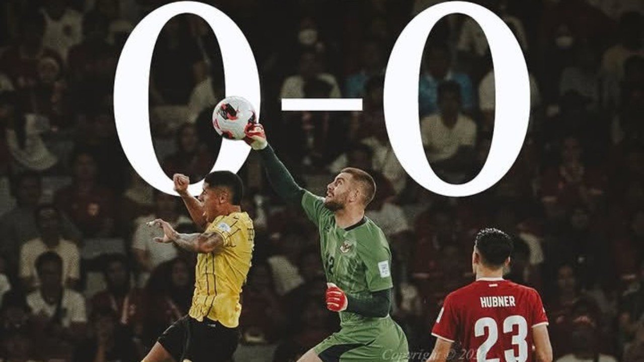 Hasil Timnas Indonesia vs Malaysia seri tanpa gol di Stadion Gelora Bung Karno, Jakarta (28/9) pada lanjutan FIFA ASEAN Cup 2026./Instagram @timnasindonesia
