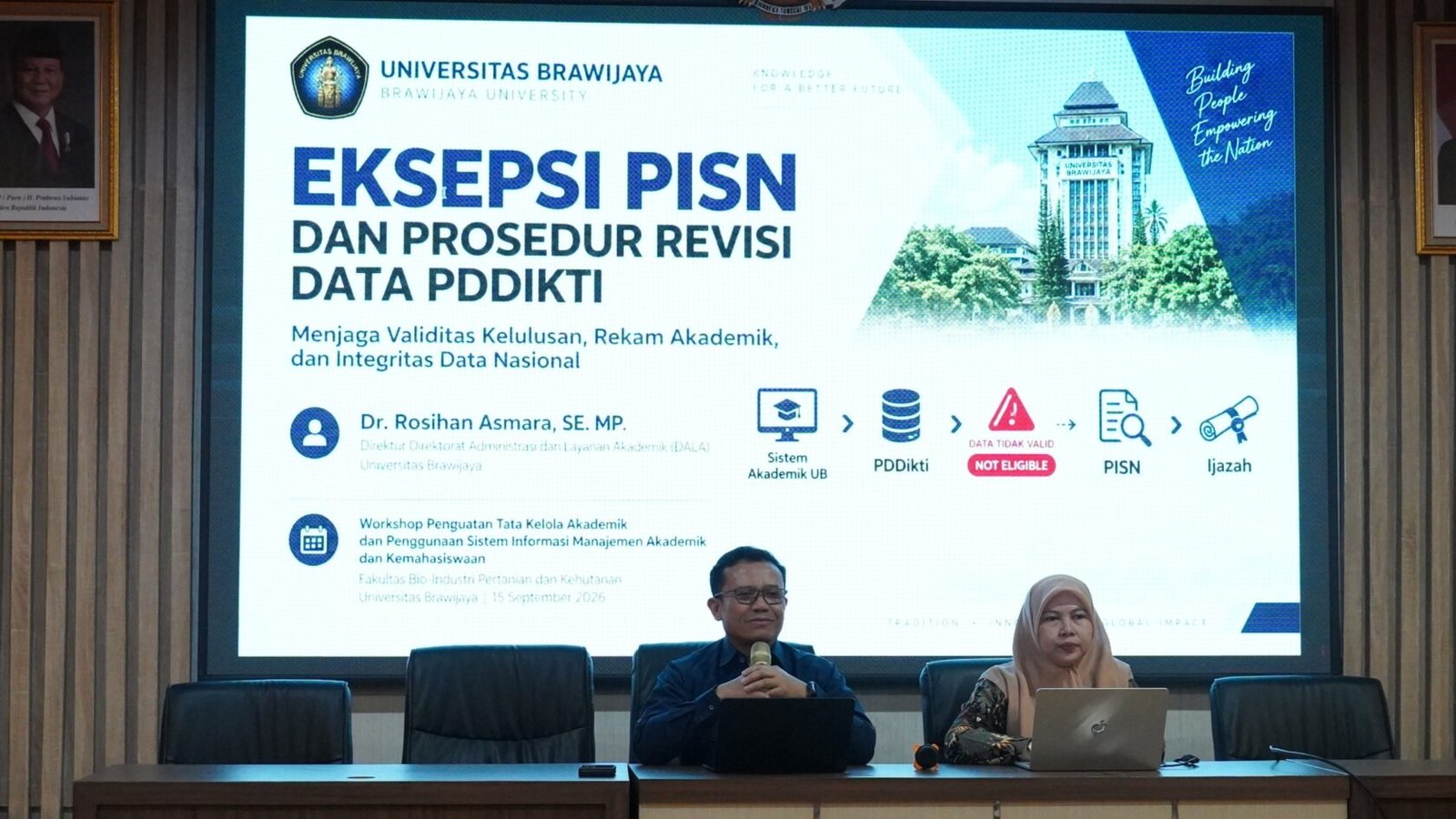 Wakil Dekan Bidang Akademik FBiPK UB, Prof. Dr. Afifuddin Latif Adiredjo, S.P., M.Sc., hadir memberikan sambutan sekaligus membuka kegiatannya