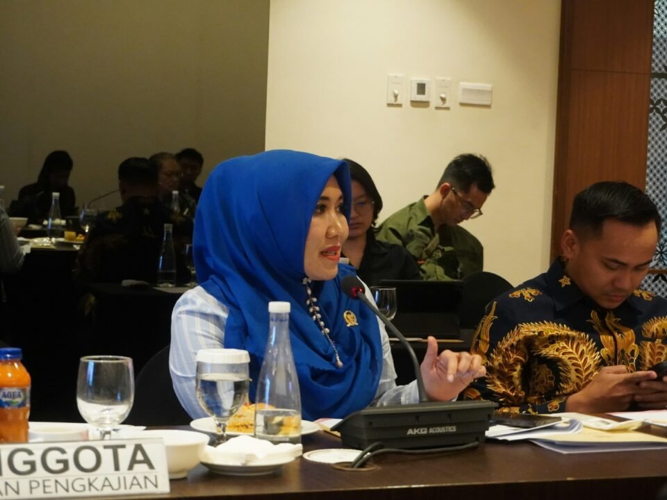Anggota DPD RI, Lia Istifhama (Ning Lia), saat memaparkan pandangannya terkait perlindungan daya beli masyarakat dan pemerataan ekonomi dalam agenda Focus Group Discussion (FGD) MPR RI di Jakarta.