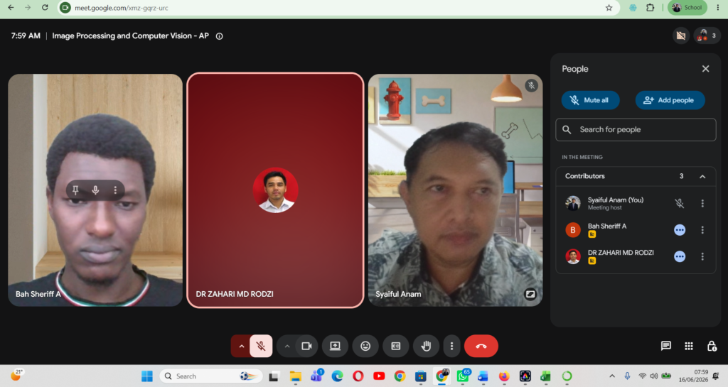 Perkuliahan Online 2 pada Mata Kuliah Image Processing dan Computer Vision