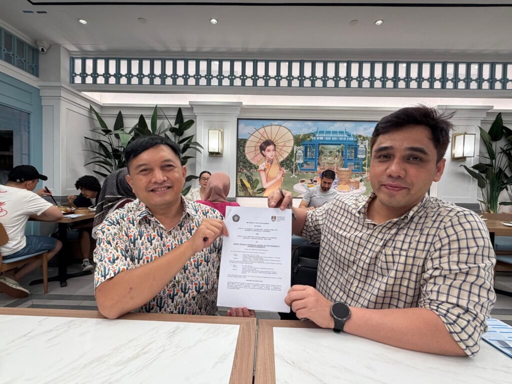 Penandatangan Implemented Agreement kegiatan penelitian.