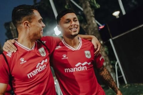 Pemain Timnas Indonesia, Joey Pelupessy dan Dean James saat mengikuti latihan jelang laga kontra Singapura di FIFA ASEAN Cup 2026./Instagram @deanjames