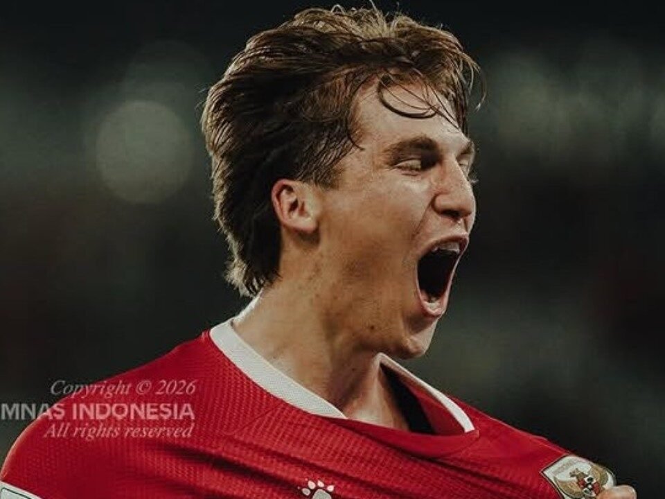 Luke Vickery debut bersama Timnas Indonesia dan langsung memberi asis untuk gol Ragnar Oratmangoen ke gawang Singapura pada laga pertama FIFA ASEAN Cup 2026 di GBK (25/9)./Instagram @timnasindonesia