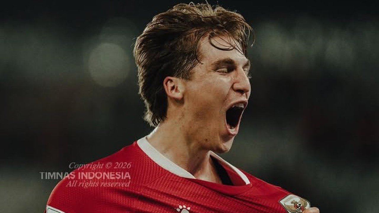 Luke Vickery debut bersama Timnas Indonesia dan langsung memberi asis untuk gol Ragnar Oratmangoen ke gawang Singapura pada laga pertama FIFA ASEAN Cup 2026 di GBK (25/9)./Instagram @timnasindonesia