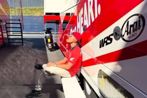 Mario Aji finis di depan rekan setimnya di balap Moto2 Austria 2026 seri ke-15 di Spielberg (20/9)./Instagram @mariosuryoaj1