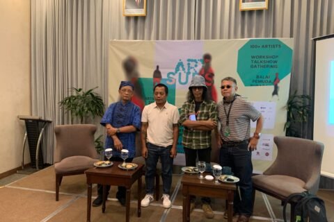 Suasana konferensi pers peluncuran ARTSUBS 2026, pameran seni kontemporer terbesar di Surabaya, yang akan digelar di Balai Pemuda mulai 19 September mendatang