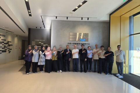 Delegasi Fakultas Teknologi Agroindustri dan Biosistem (FTAB) Universitas Brawijaya bersama pimpinan Chung Yuan Christian University (CYCU) berfoto bersama saat kunjungan kerja sama di CYCU Taiwan, Selasa (22/9/2026).