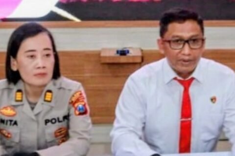 Tim Siber Polres Madiun berhasil meringkus pelaku penipuan dengan modus aplikasi kencan./dok.HUM-DNY