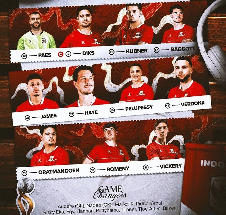 Susunan Pemain Timnas Indonesia vs Malaysia (28/9)./Instagram @timnasindonesia