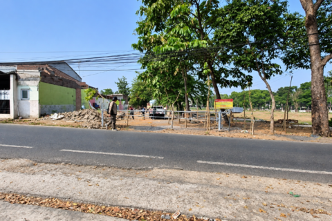 Pemasangan Pagar pada RTH Buring.