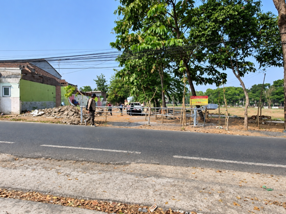 Pemasangan Pagar pada RTH Buring.